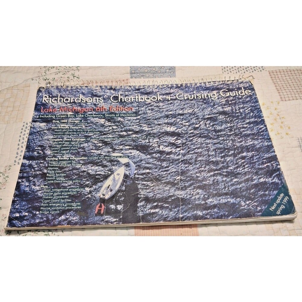 Richardsons Chartbook Lake Michigan 6th Edition Boat Navigation Map Cruising Gui